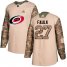 Adidas Carolina Hurricanes #27 Justin Faulk Camo Authentic 2017 Veterans Day Stitched Youth NHL Jersey