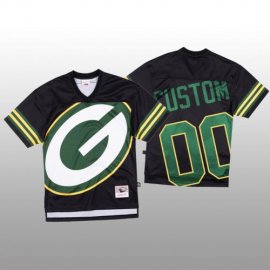 NFL Green Bay Packers Custom Black Mens Mitchell & Nell Big Face Fashion Limited NFL Jersey