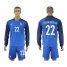 France #22 Schneiderlin Home Long Sleeves Soccer Country Jersey