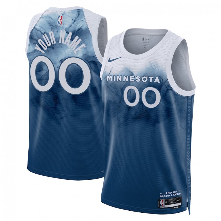 Minnesota Timberwolves Nike Unisex 2023/24 Custom Swingman Jersey – Blue – City Edition Minnesota Timberwolves Nike Unisex 2023/24 Custom Swingman Jersey – Blue – City Edition
