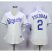 Kansas City Royals #2 Alcides Escobar White Home Womens Stitched MLB Jersey