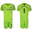 Chelsea #1 Arrizabalaga Shiny Green Goalkeeper Soccer Club Jersey