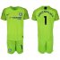 Chelsea #1 Arrizabalaga Shiny Green Goalkeeper Soccer Club Jersey