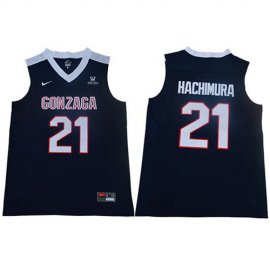 Bulldogs #21 Rui Hachimura Navy Blue Basketball Stitched NCAA Jersey