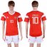 Russia #10 Smolov Home Soccer Country Jersey