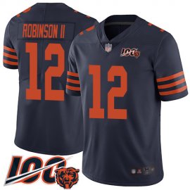 Nike Chicago Bears #12 Allen Robinson II Navy Blue Alternate Mens Stitched NFL 100th Season Vapor Limited Jersey