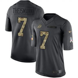 Nike Washington Football Team #7 Joe Theismann Black Mens Stitched NFL Limited 2016 Salute to Service Jersey