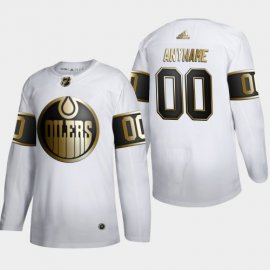 Edmonton Oilers Custom Mens Adidas White Golden Edition Limited Stitched NHL Jersey