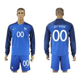France Personalized Home Long Sleeves Soccer Country Jersey