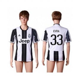 Juventus #33 Evra Home Soccer Club Jersey