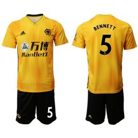 Wolves #5 Bennett Home Soccer Club Jersey
