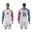 France #16 Mandanda Away Long Sleeves Soccer Country Jersey