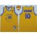 Warriors #10 Tim Hardaway Gold New Throwback The Finals Patch Stitched NBA Jersey