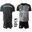 Bayern Munchen Blank Black Goalkeeper Kid Soccer Club Jersey