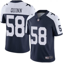 Nike Dallas Cowboys #58 Robert Quinn Navy Blue Thanksgiving Mens Stitched NFL Vapor Untouchable Limited Throwback Jersey
