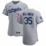 Los Angeles Dodgers #35 Cody Bellinger Mens Nike Gray Road 2020 World Series Champions Authentic Team MLB Jersey