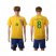 Brazil #8 Socrates Home Soccer Country Jersey