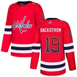 Adidas Washington Capitals #19 Nicklas Backstrom Red Home Authentic Drift Fashion Stitched NHL Jersey