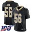 Nike New Orleans Saints #56 DeMario Davis Black Team Color Mens Stitched NFL 100th Season Vapor Limited Jersey