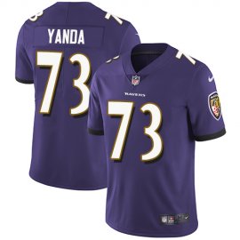 Nike Baltimore Ravens #73 Marshal Yanda Purple Team Color Mens Stitched NFL Vapor Untouchable Limited Jersey
