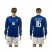 Italy #16 De Rossi Blue Home Long Sleeves Soccer Country Jersey