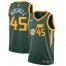 Mens Nike Utah Jazz #45 Donovan Mitchell Green NBA Swingman Earned Edition Jersey