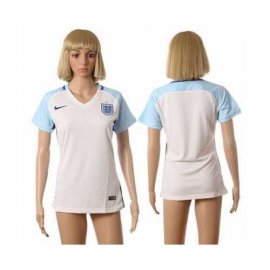 Womens England Blank Home Soccer Country Jersey