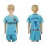 Barcelona #1 Ter Stegen Away Kid Soccer Club Jersey