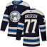 Adidas Columbus Blue Jackets #77 Josh Anderson Navy Blue Alternate Authentic Stitched NHL Jersey