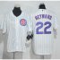Chicago Cubs #22 Jason Heyward White(Blue Strip) Cool Base Stitched Youth MLB Jersey