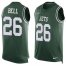 Nike New York Jets #26 LeVeon Bell Green Team Color Mens Stitched NFL Limited Tank Top Jersey