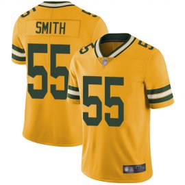 Nike Green Bay Packers #55 ZaDarius Smith Yellow Mens Stitched NFL Limited Rush Jersey
