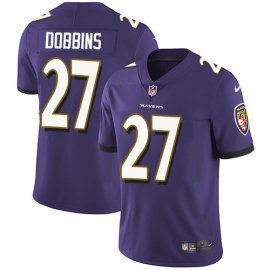 Nike Baltimore Ravens #27 J.K. Dobbins Purple Team Color Youth Stitched NFL Vapor Untouchable Limited Jersey