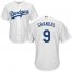Los Angeles Dodgers #9 Yasmani Grandal White Cool Base Stitched Youth MLB Jersey