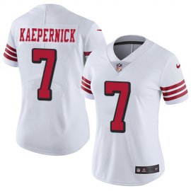 Nike San Francisco 49ers #7 Colin Kaepernick White Rush Womens Stitched NFL Vapor Untouchable Limited Jersey
