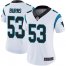 Nike Carolina Panthers #53 Brian Burns White Womens Stitched NFL Vapor Untouchable Limited Jersey