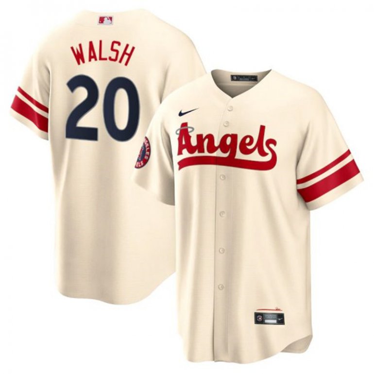Angels 20 Jared Walsh Cream 2022 City Connect Cool Base Jersey Angels 20 Jared Walsh Cream 2022 City Connect Cool Base Jersey