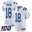 Nike Indianapolis Colts #18 Peyton Manning White Mens Stitched NFL 100th Season Vapor Limited Jersey