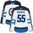 Adidas Winnipeg Jets #55 Mark Scheifele White Road Authentic Womens Stitched NHL Jersey