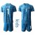 Spain #1 De Gea Blue Goalkeeper Kid Soccer Country Jersey