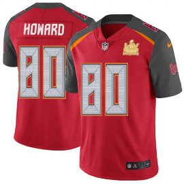Nike Tampa Bay Buccaneers #80 O. J. Howard Red Team Color Youth Super Bowl LV Champions Stitched NFL Vapor Untouchable Limited Jersey
