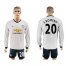 Manchester United #20 Sromero Sec Away Long Sleeves Soccer Club Jersey