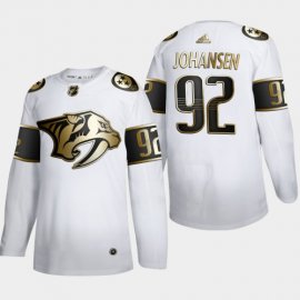 Nashville Predators #92 Ryan Johansen Mens Adidas White Golden Edition Limited Stitched NHL Jersey