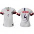 Womens USA #4 Sauerbrunn Home Soccer Country Jersey