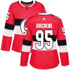 Adidas Ottawa Senators #95 Matt Duchene Red Authentic 2017 100 Classic Womens Stitched NHL Jersey