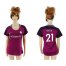 Womens Manchester City #21 Silva Away Soccer Club Jersey