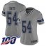 Nike Dallas Cowboys #54 Jaylon Smith Gray Womens Stitched NFL Limited Inverted Legend 100th Season Jersey