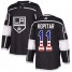 Adidas Los Angeles Kings #11 Anze Kopitar Black Home Authentic USA Flag Stitched NHL Jersey