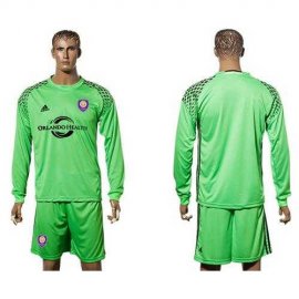 Orlando City SC Blank Green Long Sleeves Goalkeeper Soccer Club Jersey