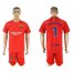 Barcelona #1 Ter Stegen Red Goalkeeper Soccer Club Jersey
